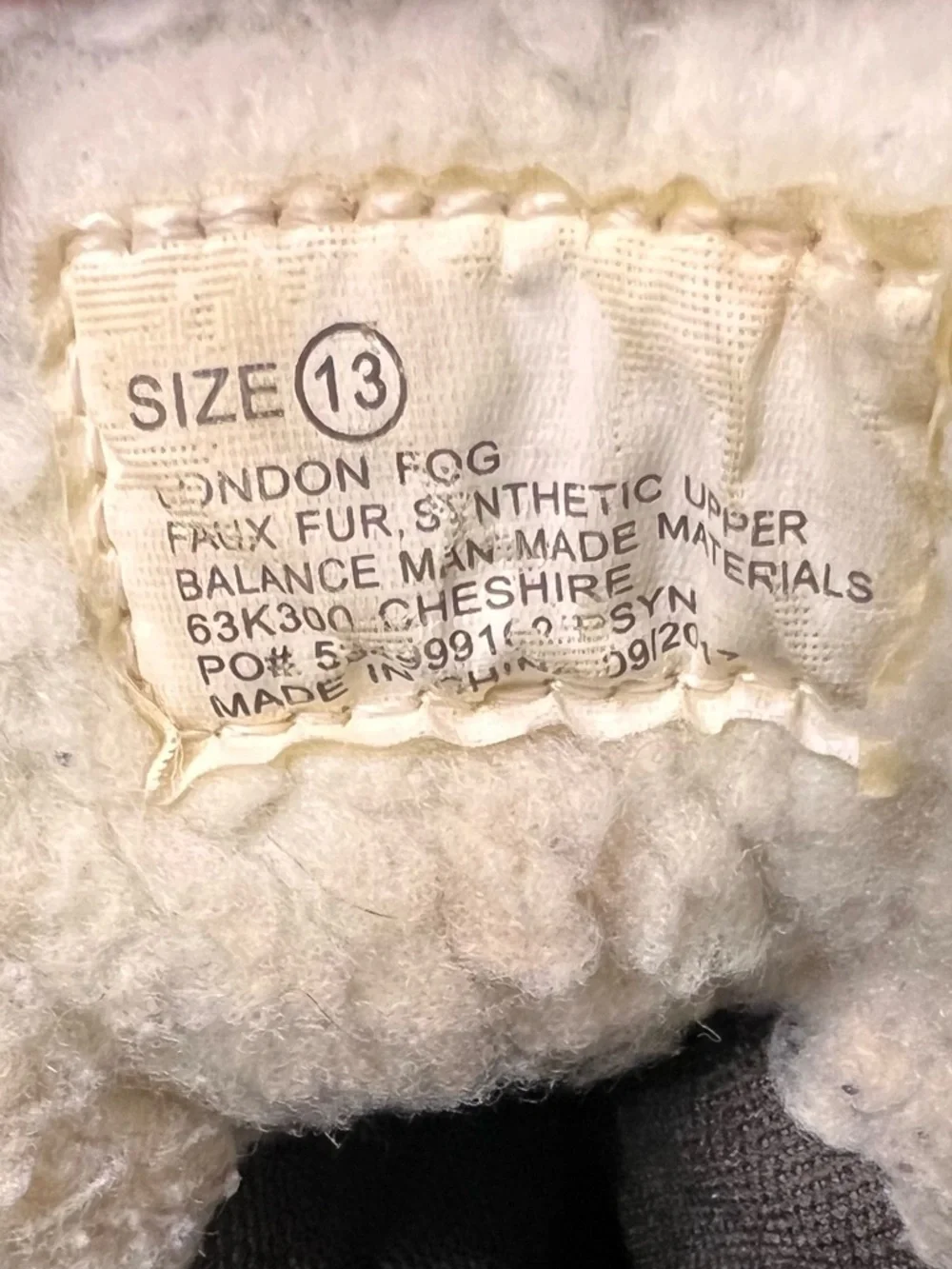 London Fog Kids Duck Boots Size 13 Brown Faux Fur Lined Waterproof Snow Boots